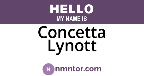 Concetta Lynott