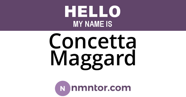 Concetta Maggard