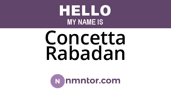 Concetta Rabadan