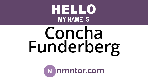 Concha Funderberg