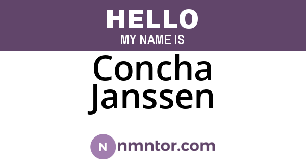 Concha Janssen