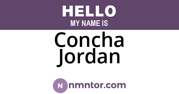 Concha Jordan