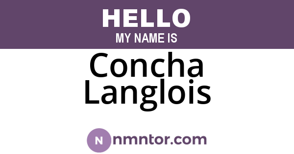 Concha Langlois
