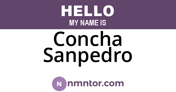 Concha Sanpedro