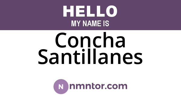 Concha Santillanes