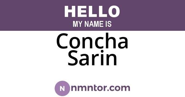 Concha Sarin