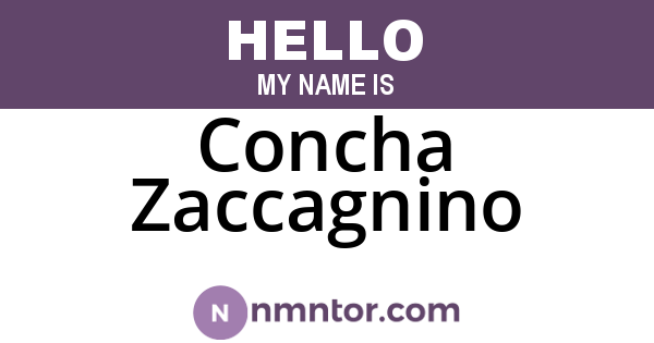 Concha Zaccagnino