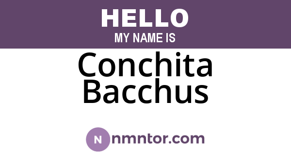 Conchita Bacchus