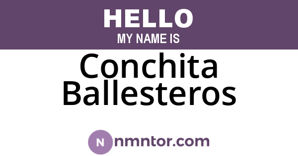 Conchita Ballesteros