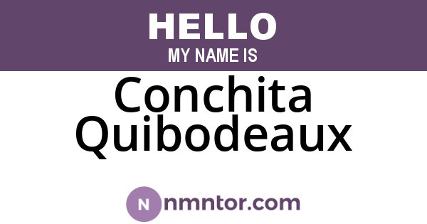 Conchita Quibodeaux