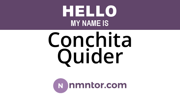 Conchita Quider