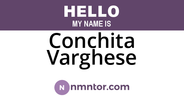 Conchita Varghese
