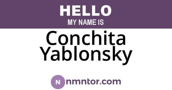 Conchita Yablonsky