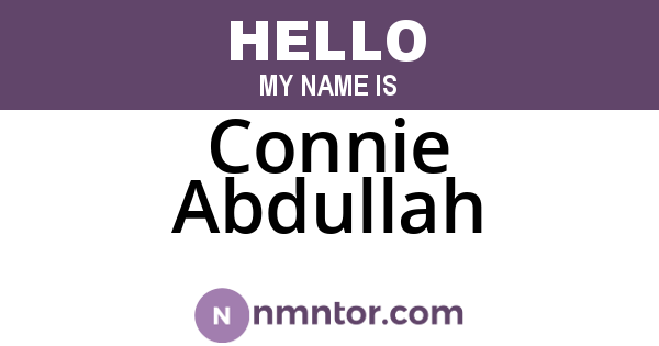 Connie Abdullah