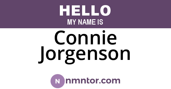 Connie Jorgenson