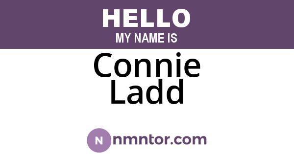 Connie Ladd