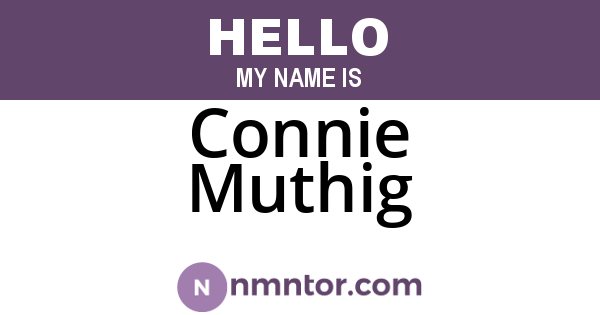 Connie Muthig