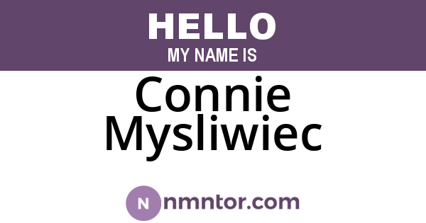 Connie Mysliwiec
