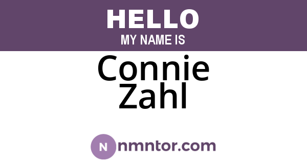 Connie Zahl