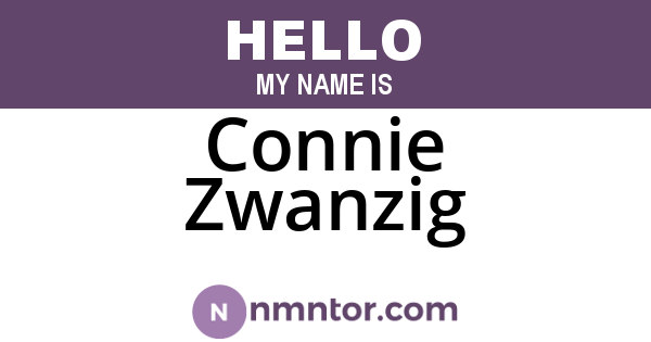 Connie Zwanzig