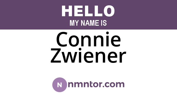 Connie Zwiener
