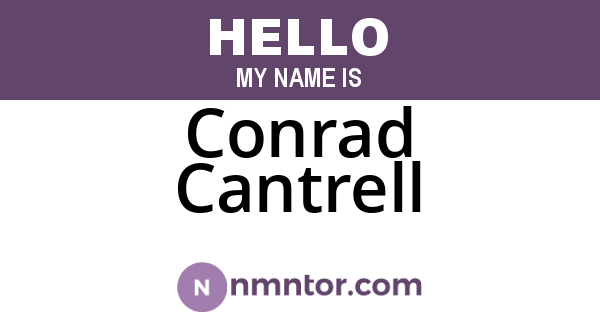 Conrad Cantrell