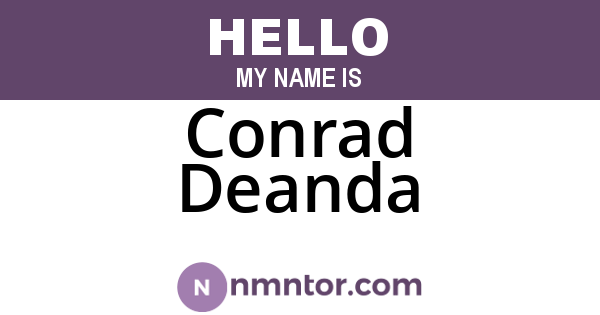Conrad Deanda