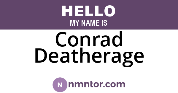 Conrad Deatherage
