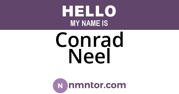 Conrad Neel