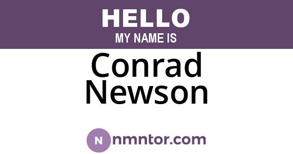 Conrad Newson