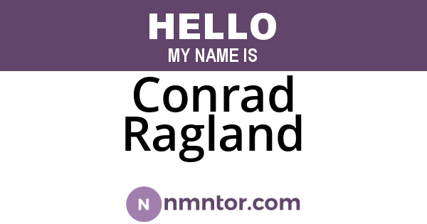 Conrad Ragland