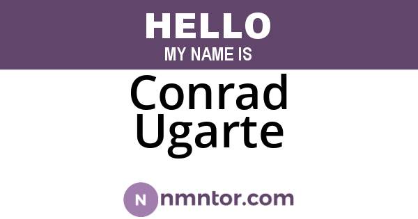 Conrad Ugarte