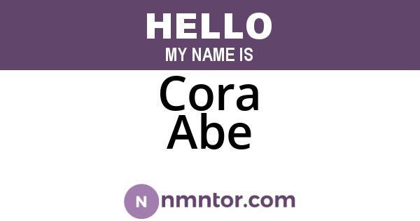 Cora Abe