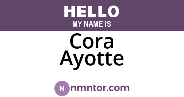 Cora Ayotte