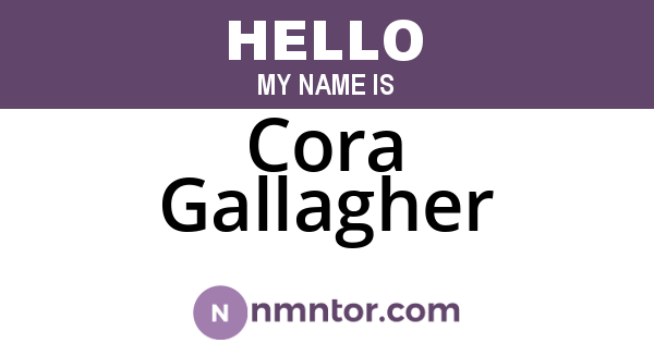 Cora Gallagher