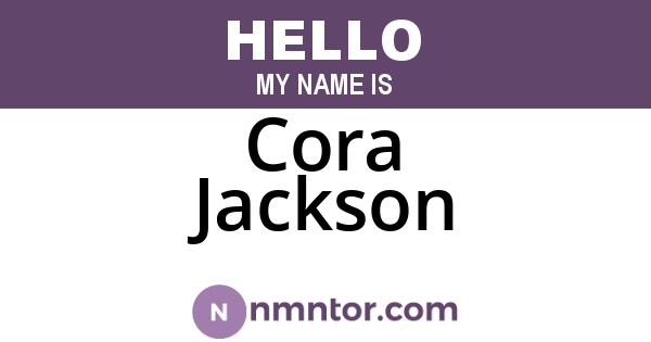 Cora Jackson