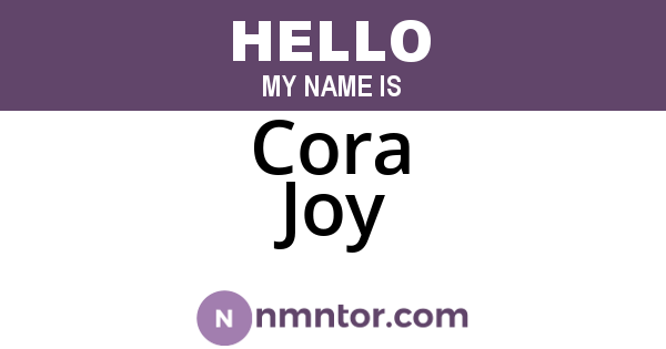Cora Joy