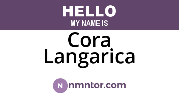 Cora Langarica