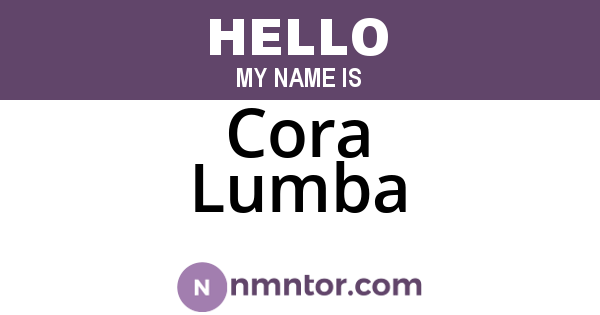 Cora Lumba