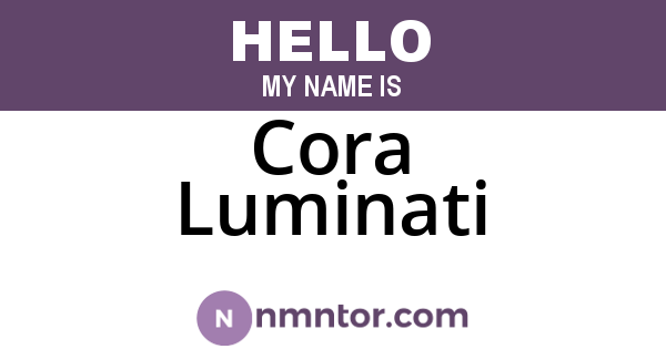 Cora Luminati