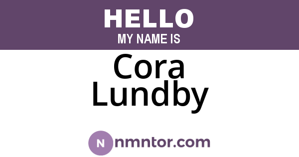 Cora Lundby
