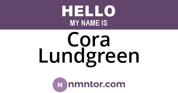 Cora Lundgreen