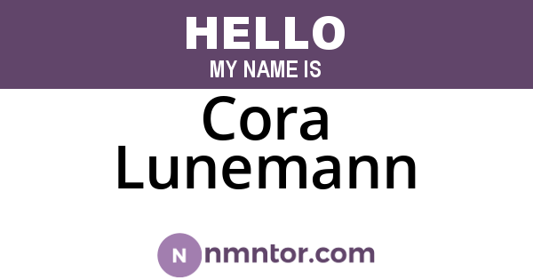Cora Lunemann