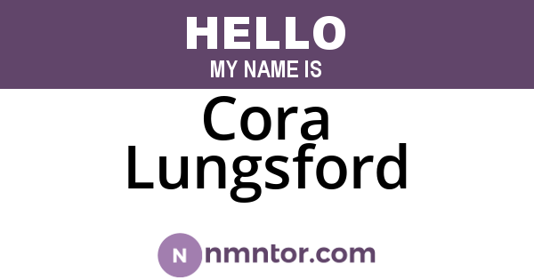Cora Lungsford