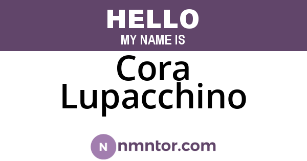 Cora Lupacchino