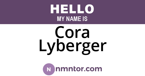 Cora Lyberger