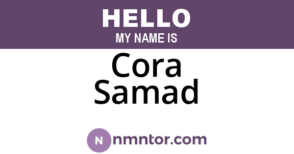 Cora Samad