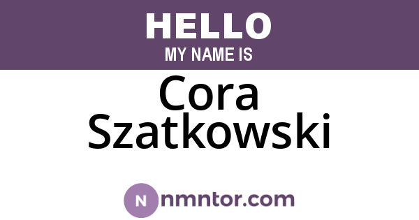 Cora Szatkowski