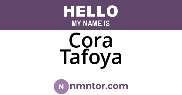 Cora Tafoya