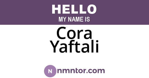 Cora Yaftali